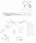 Alternator Ignition Diagram and Parts List for 204412-0156-E1  Briggs and Stratton Engine